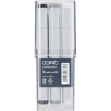 COPIC Marker Classic 20075152 Grau-Set NG, 12 Stück