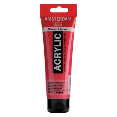 AMSTERDAM Acrylfarbe 120ml 17093482 rot purpur 348