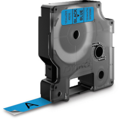DYMO Ruban D1 noir/bleu S0720560 12mm/7m