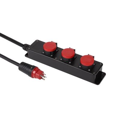 Schönenberger industrial power strip plastic 3 x T25 IP55