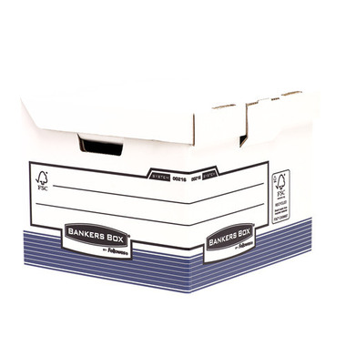 FELLOWES BankersBox Flip Top Cube 0021601 bianco/blu 350x280x350mm