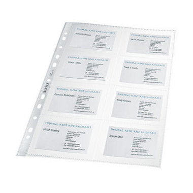 LEITZ Portabiglietti visita 47583003 8 scomp.,10x7cm 10 pz.