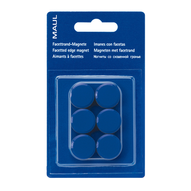 MAUL Magnete 20mm 6176235 blau 6 Stück