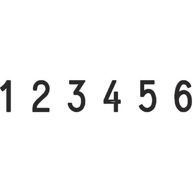 TRODAT Ziffernstempel 1576 6-stellig 7mm