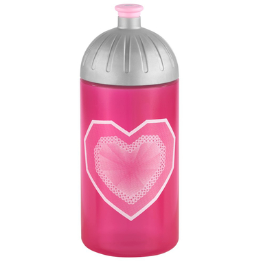 STEP BY STEP Bottiglia 188191 Glitter Heart, Pink
