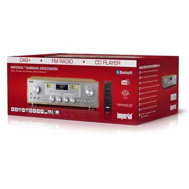 Imperial DAB+ Radio DABMAN 280CDWDSI Silver/Brown
