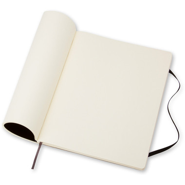 MOLESKINE Carnet Soft XL 726-1 en blanc noir