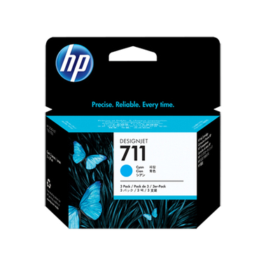 HP Tintenpatrone 711 cyan CZ134A DesignJet T120/520 3x29ml