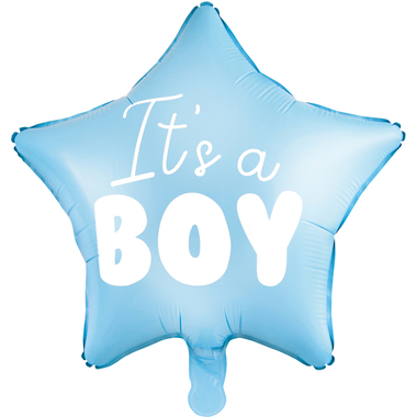 PARTYDECO Ballon en plastique 45cm FB22P-001J It's a boy bleu