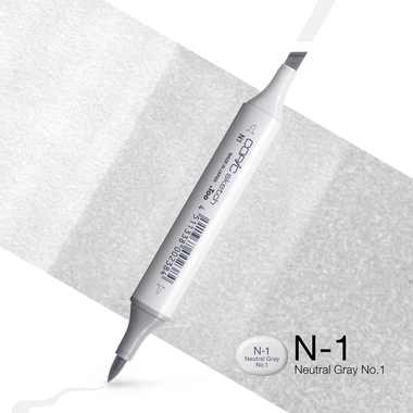 COPIC Marker Sketch 2107587 N-1 - Neutral Grey No.1