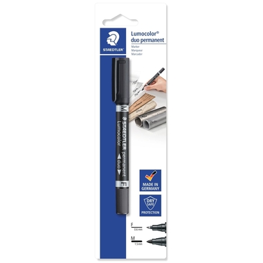 STAEDTLER Lumocolor Permanent 0.6/1mm 348-9BKD schwarz