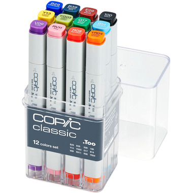 COPIC Marker Classic 2007502 Basis-Set, 12 pz.