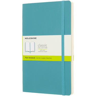 MOLESKINE Notizbuch L/A5 715529 Blanko, SC, Riff Blau