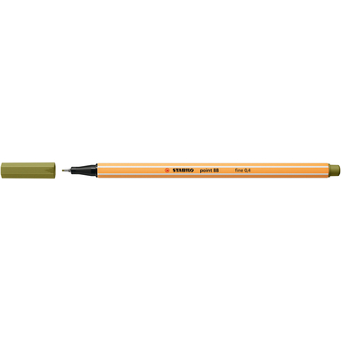 STABILO Fineliner Point 88 0.4mm 88/37 mud green