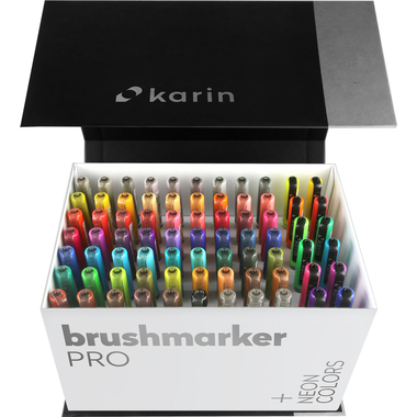KARIN Brush Marker PRO 27C13 Mega Box 72 couleurs