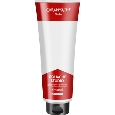 CARAN D'ACHE Couleur opaque Gouache 450ml 2340.001 blanc, Studio