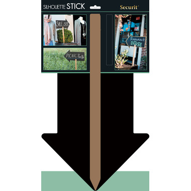 SECURIT Tableau Craie ARROW FBS-ARROW noir 67x49.2x0.2cm