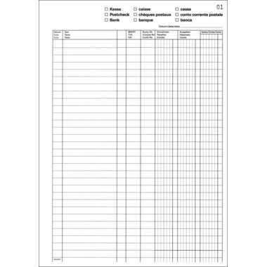 FAVORIT Libro di cassa TVA A4 354OK 50x2 fogli