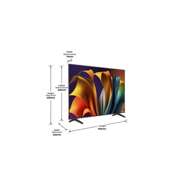 Hisense TV 43A6N 43", 3840 x 2160 (Ultra HD 4K), LED-LCD