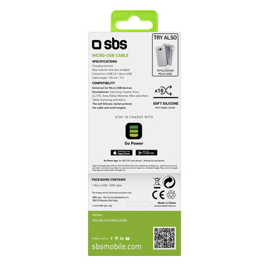 USB 2.0-Micro USB Charging Cable