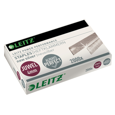 LEITZ Agrafes Juwel 4mm 5641-00-00 Cuivre et Zinc 2000 pcs