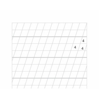 INGOLD-BIWA Quaderno 17,5x22cm 20220123 bianco 90g 4mm fod. RR