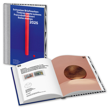 Libro annuale dei francobolli svizzeri 2025 Senza annullo