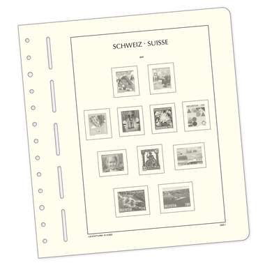 Supplement Liechtenstein 2025 Printed form sheets with SF protective pockets