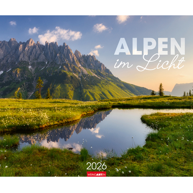 WEINGARTEN Bildkalender 2026 3312192+26 Alpen im Licht DE 55x46cm