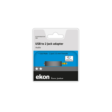 Adattatore da USB a 2 Jack femmina | Ekon