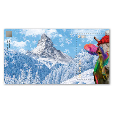 Crypto Stamp CHLI 2.0 CHF 8.50+490.50, Arc-en-ciel Bloc spécial «Crypto Stamp CHLI 2.0», autocollant, non oblitéré