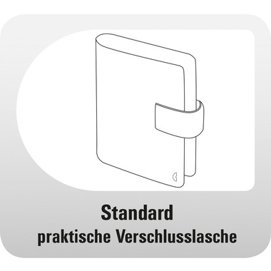 CHRONOPLAN Standard Einst. Slim 50107Z.27 Finta pelle nero A5