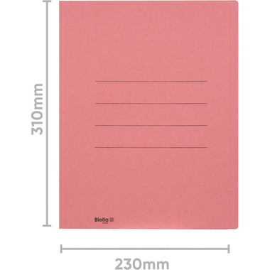 BIELLA Doss. chemise A4 25040045U rouge 240g/m2