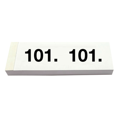 SIMPLEX Garderobenblock Nr. 101-200 13077 weiss 100 Blatt