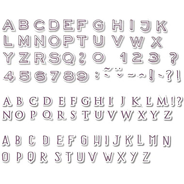 I AM CREATIVE Set de tampons 4093.01 Mini Alphabet 103 pièces
