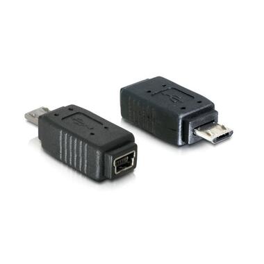 Delock USB 2.0 Adapter USB-MiniB Buchse - USB-MicroB Stecker
