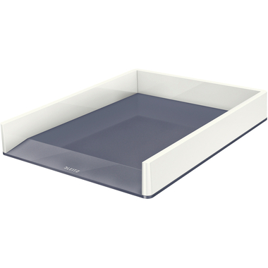 LEITZ Briefablage WOW DuoColour A4 5361-10-01 weiss/grau