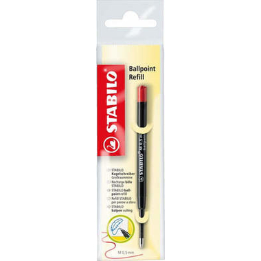 STABILO Ballpoint Refill Mine 0.5mm 2/040-02 rot