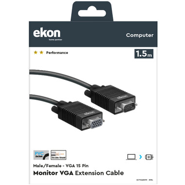 Câble d'extension pour moniteur VGA | Ekon