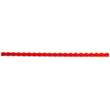 GBC Baguettes de reliure 10mm A4 4028215 rouge, 21 anneaux 100 pcs.