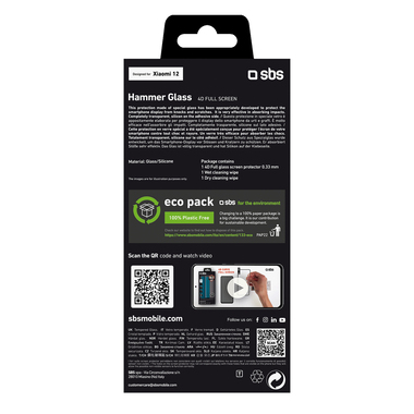 Glas Displayschutz 4D Full Glass für Xiaomi 12/12X