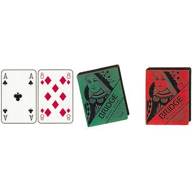 AGMÜLLER Bridge Doppel 57x89mm 106801211 rouge/bleu 55 cartes