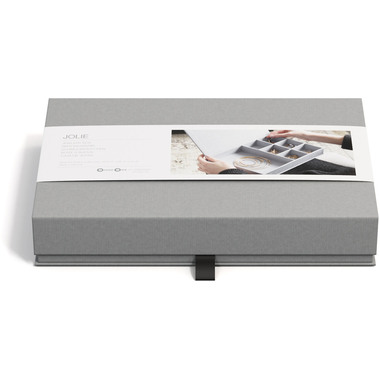 BIGSO BOX OF SWEDEN Schmuckbox Jolie 706154101TAB grau 26.5x19x7cm