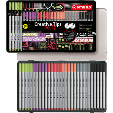 STABILO Set creativo Tips Arty 89/30-6-2-20 Pastel 30 pezzi