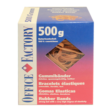 SMART OFFICE Elastiques 90mmx6mm 605564 catout.naturel 500g