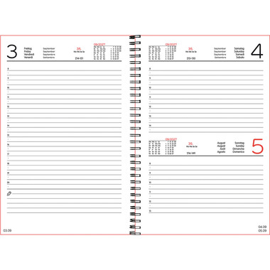 SIMPLEX Schüleragenda Teacher 26/27 500501.27 1T/1S 12M schwarz ML 14.8x21cm