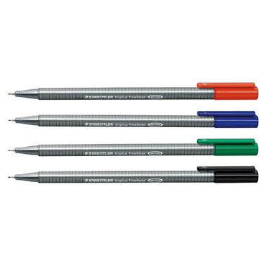 STAEDTLER Feinschr. triplus 334 0,3mm 334 SB4 4 Farben ass.