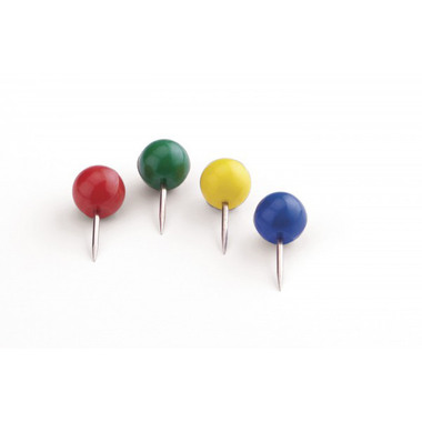 MAGNETOPLAN Aghi per bacheche 111165102 giallo , 6x17mm 100 pezzi