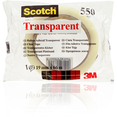 SCOTCH Tape 550 19mmx66m 5501966K transparent, antidéchirure