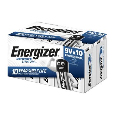 Energizer Batterie Ultimate Lithium 9V E-Block , 10 Stück